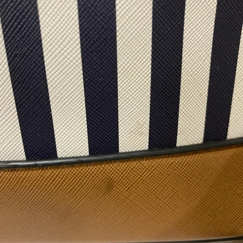 Aldo Striped Navy and Brown‎ Crossbody Bag
